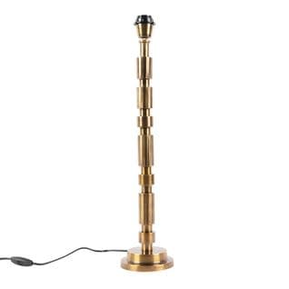 Lampe De Table Art Deco En Bronze Sans Abat-jour - Torre