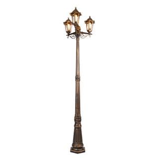 Lanterne D'extérieur Antique Dorée à 3 Lumières Ip44 - New Haven