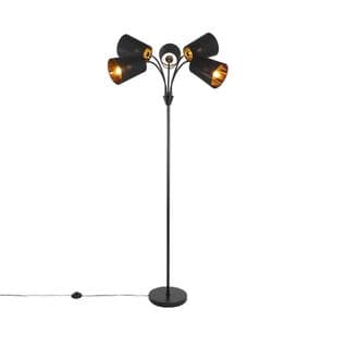 Lampadaire Moderne Noir 5 Lumières - Carmen