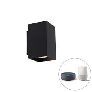 Applique Moderne Smart Noire Avec 2 Wifi Gu10 - Sandy