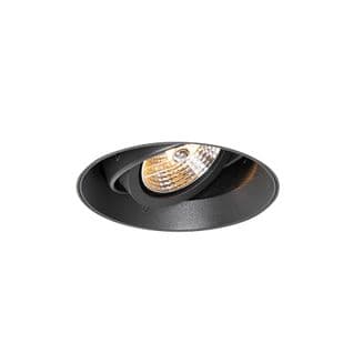 Spot Encastrable Moderne Noir Gu10 Ar70 Rond Sans Bordure - Oneon