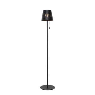 Lampadaire D'extérieur Noir Avec LED Dimmable En 3 Étapes Sur Solaire - Ferre