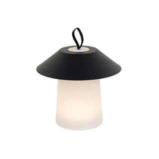 Lampe De Table Noire Avec LED Rechargeable à Intensité Variable En 3 Étapes - Ivan