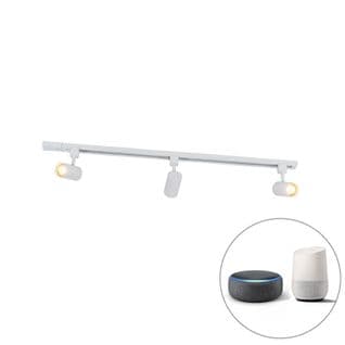 Système De Rail Intelligent Blanc Monophasé 3 Lumières Avec Wifi Gu10 - Jeana