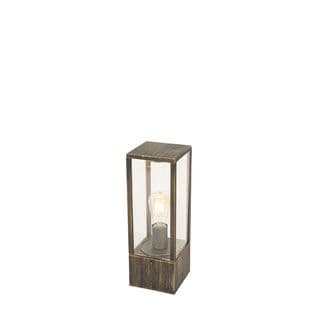 Lampe D'extérieur Sur Pied Vintage Or Antique 40 Cm Ip44 - Charlois