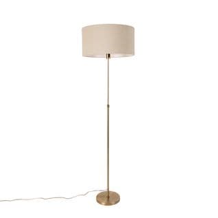 Lampadaire Orientable Bronze Avec Abat-jour Marron Clair 50 Cm - Parte