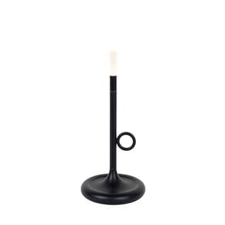 Lampe De Table D'extérieur Noire Avec LED Et Variateur Rechargeable - Sjarel