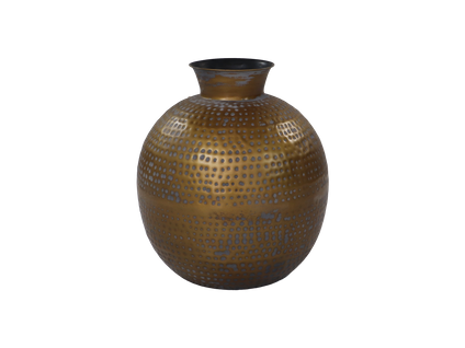 Padua - Vase - Métal - Laiton Antique Or/gris - Ø40x45