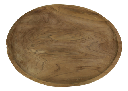 Plat En Bois - Teck - Bois Naturel - 38 X 2 X 38 Cm