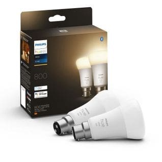 Hue White - Ampoule LED Connectée 9,5w - B22 - Compatible Bluetooth - Pack De 2