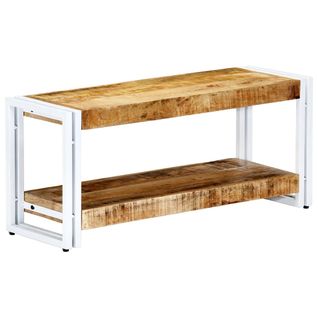 Meuble TV 90 X 30 X 40 Cm Bois Massif De Manguier