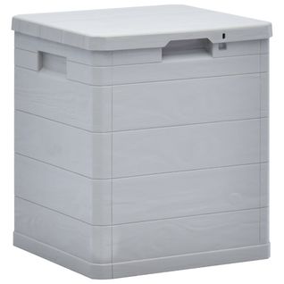 Boîte De Rangement De Jardin 90 L Gris Clair