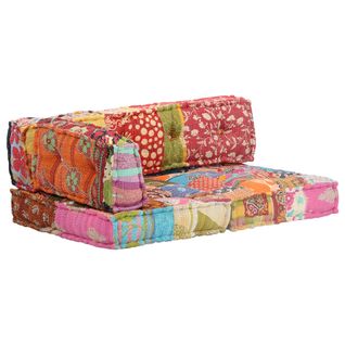 Pouf Patchwork Tissu