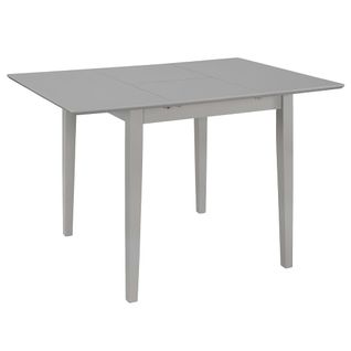 Table À Dîner Extensible Gris (80-120) X 80 X 74 Cm Mdf