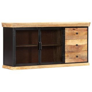 Buffet 150x40x75 Cm Bois De Manguier Solide