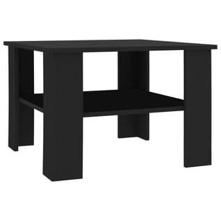 Table Basse Noir 60x60x42 Cm Aggloméré