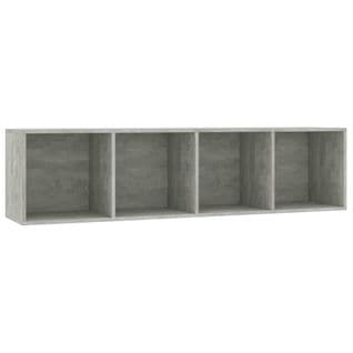 Bibliothèque/meuble Tv Gris Cement 143 X 30 X 36 Cm