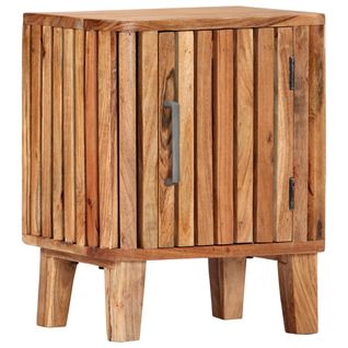 Table De Chevet 40 X 30 X 50 Cm Bois D'acacia Massif