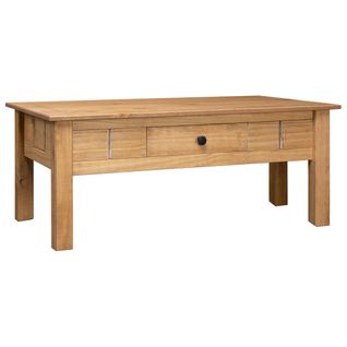 Table Basse 100x60x45 Cm Pin Massif Assortiment Panama