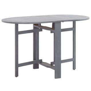 Table De Jardin Gris 120x70x74 Cm Bois D'acacia Massif