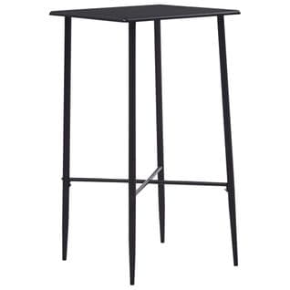 Table De Bar Noir 60x60x111 Cm Mdf