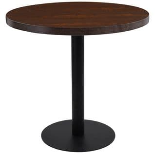 Table De Bistro Marron Foncé 80 Cm Mdf