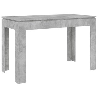 Table De Salle à Manger Gris Béton 120x60x76 Cm Aggloméré