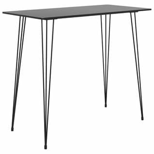 Table De Bar Noir 120x60x105 Cm