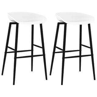 Chaises De Bar Lot De 2 Blanc