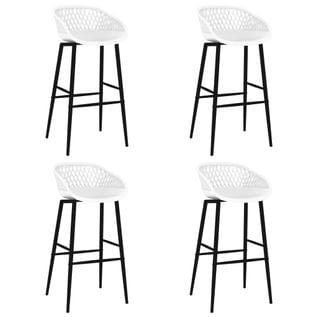 Chaises De Bar Lot De 4 Blanc