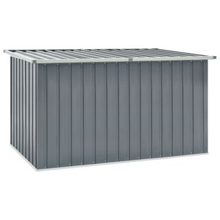 Vidaxl Boîte De Rangement De Jardin Gris 171x99x93 Cm Coffre De Stockage Patio Terrasse Extérieur