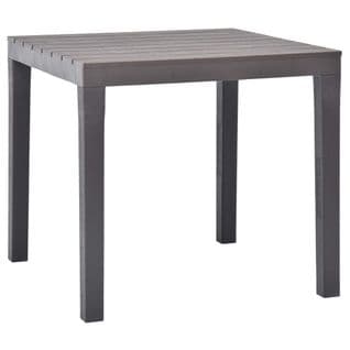 Table De Jardin Moka 78x78x72 Cm Plastique