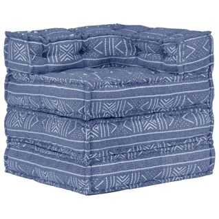 Pouf Modulaire Indigo Tissu