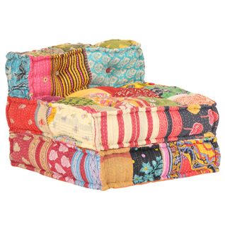 Pouf Modulaire Patchwork Tissu