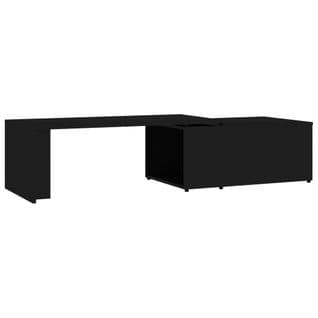 Table Basse Noir 150x50x35 Cm Aggloméré