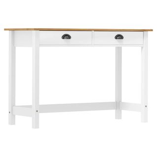 Table console Hill avec 2 tiroirs 110x45x74 cm Pin solide