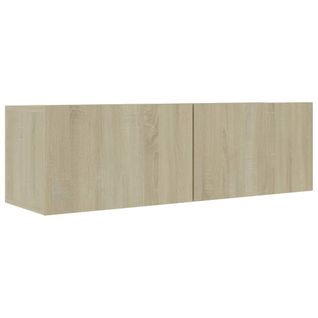 Meuble Tv Chêne Sonoma 100x30x30 Cm Bois D’ingénierie