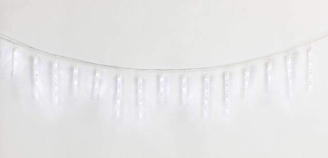 Guirlande LED extérieur glaçon  Blanc froid