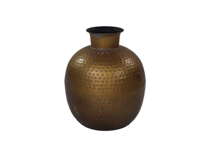 Padua - Vase - Métal - Laiton Antique Or/gris - Ø30x35