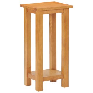 Table D'appoint 27x24x55 Cm Bois De Chêne Massif