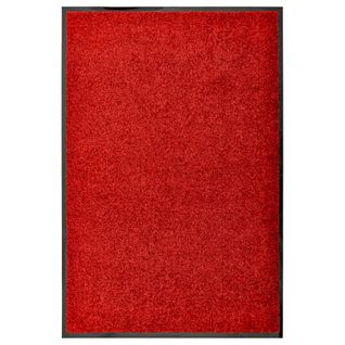 Paillasson Lavable Rouge 60x90 Cm