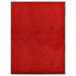 Paillasson Lavable Rouge 90x120 Cm