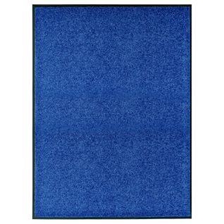 Paillasson Lavable Bleu 90x120 Cm