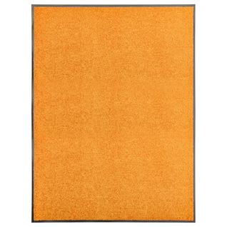 Paillasson Lavable Orange 90x120 Cm