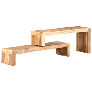 Meubles TV 2 PCs Bois D'acacia Massif