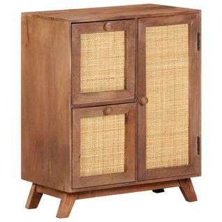 Buffet 60x35x75 Cm Bois De Manguier Massif