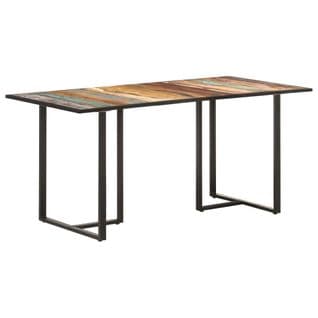 Table De Salle À Manger 160 Cm Bois De Récupération Massif