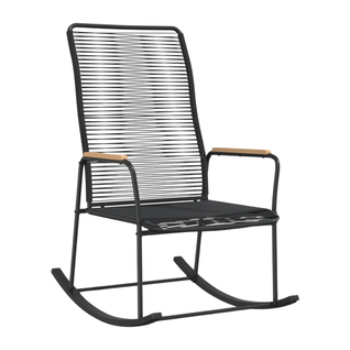 Chaise à Bascule De Jardin - 59x104 Cm - Noir