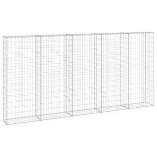 Mur En Gabion Avec Couvercles Acier Galvanisé 300x30x150 Cm