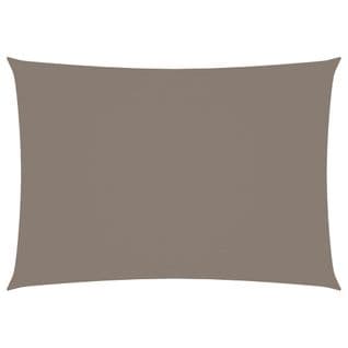 Voile D'ombrage Tissu Oxford Rectangulaire 4x5 M Taupe